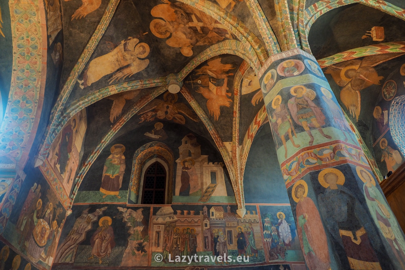 The interior and polychromes of the Holy Trinity Chapel in Lublin