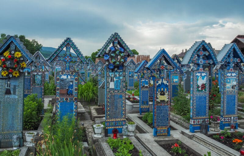 The Merry Cemetery in Sapanca, Romania, is on the UNESCO list.