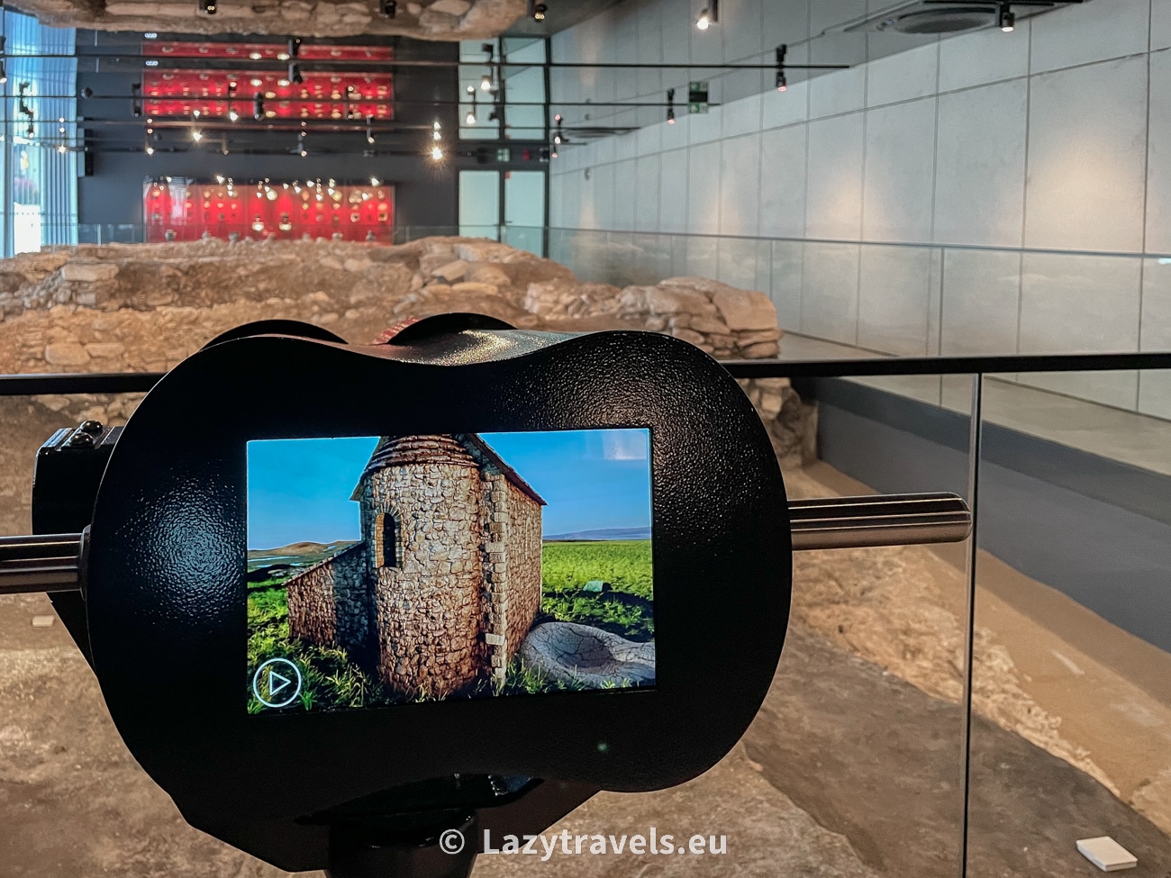 A view of the reconstruction of St. Nicholas Church, the oldest church in Wiślica