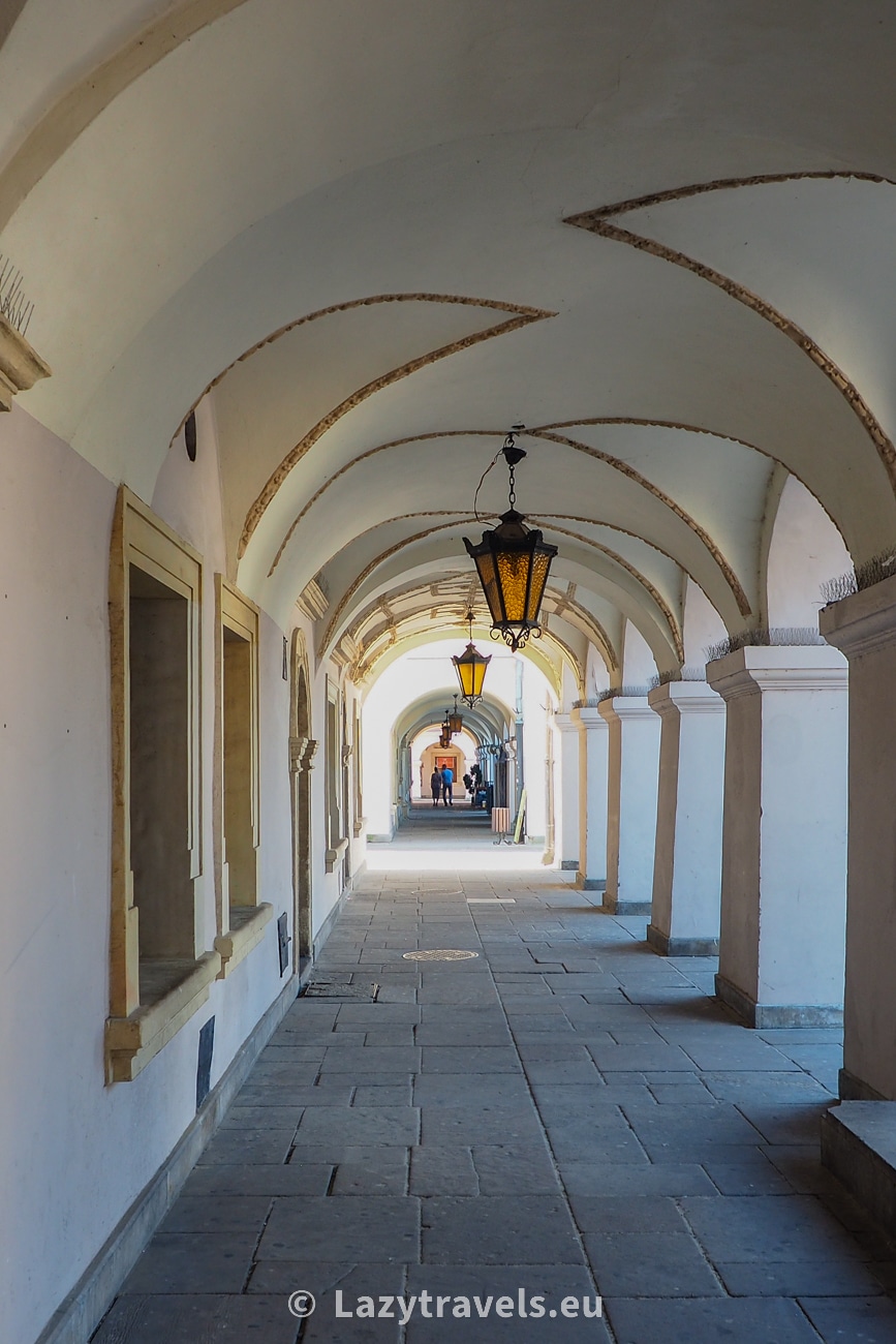 The arcades surrounding the Great Market Square in Zamość