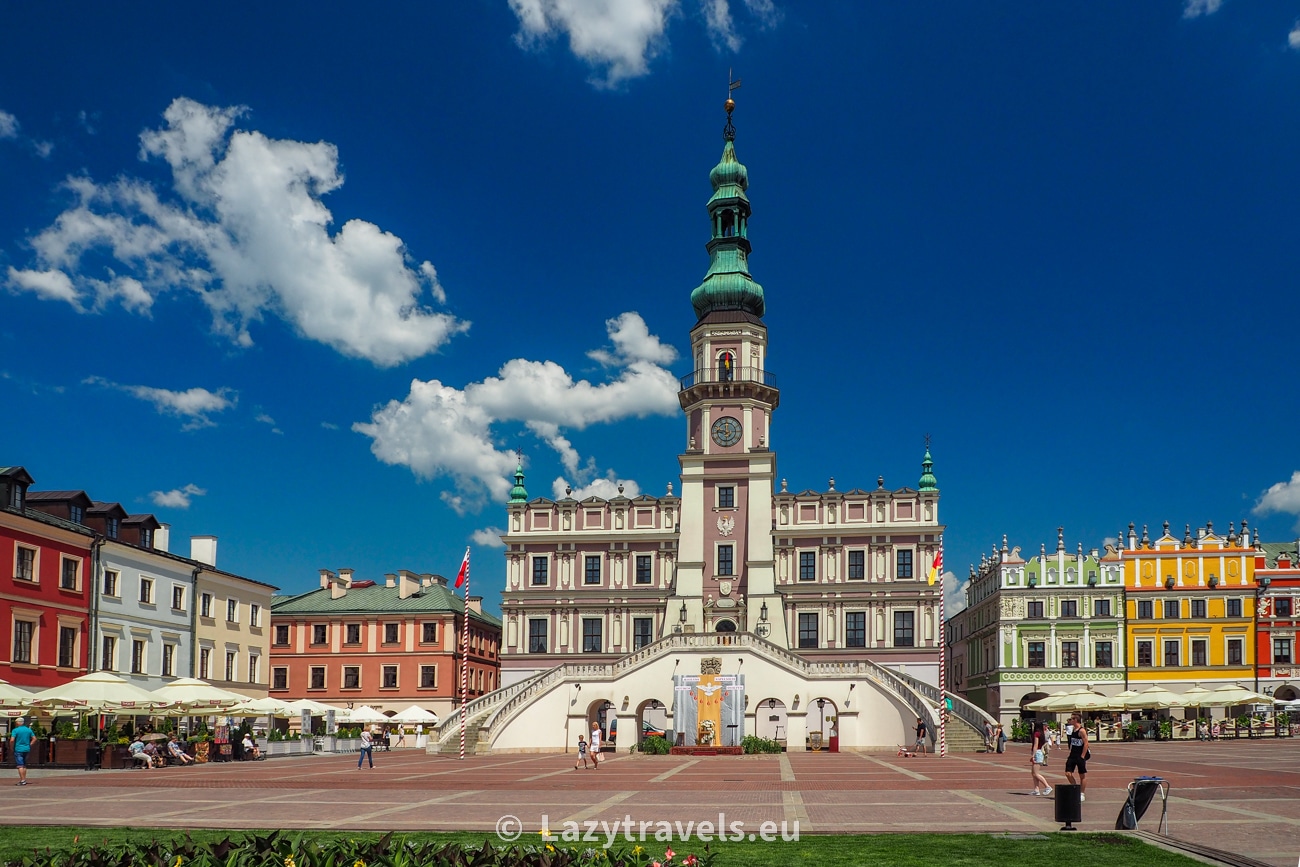 Town Hall and Great Market Square in Zamość