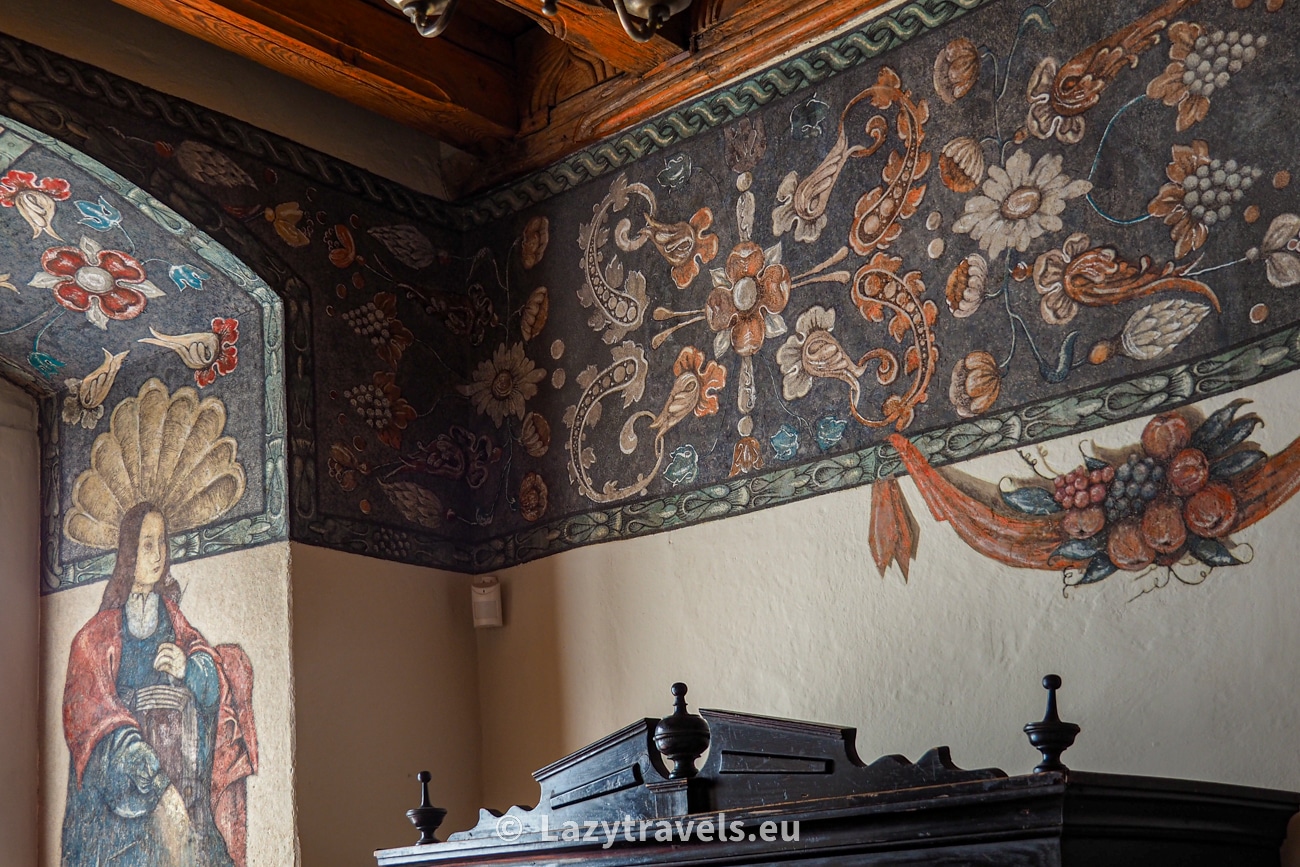 Decorations in the Zamość Museum located in one of the ornate tenement houses on the Market Square