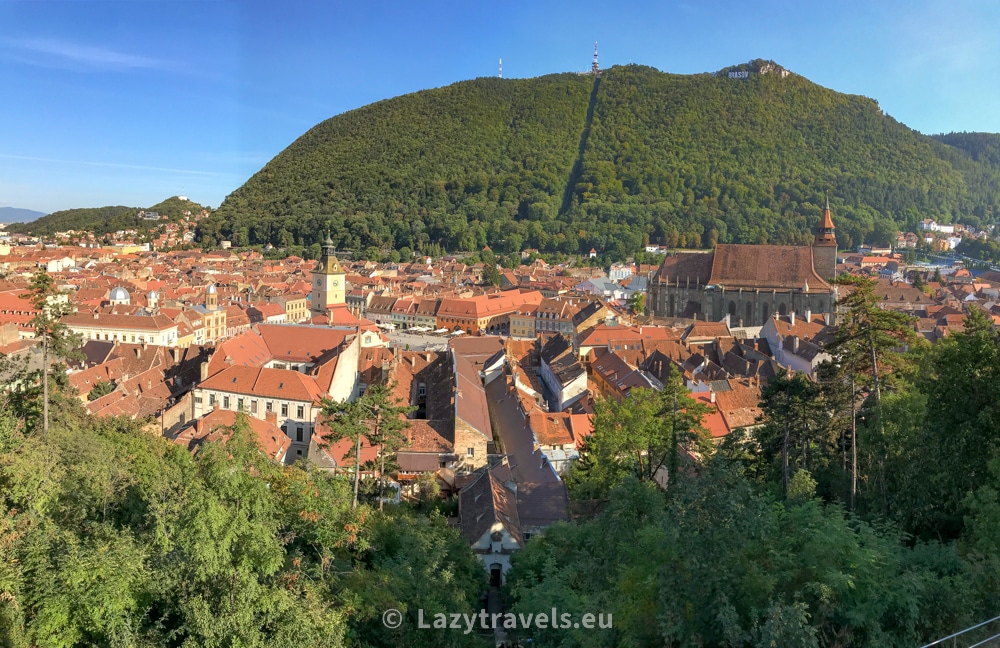 Panorama of Brasov seen from the White Tower
