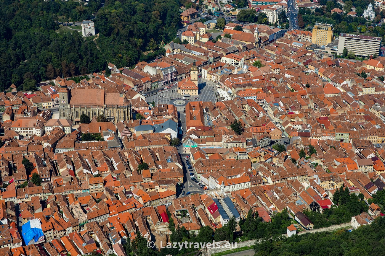 Panorama of Brasov seen from Tampa Hill