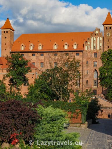 The Teutonic Castle in Gniew, as seen from the town side