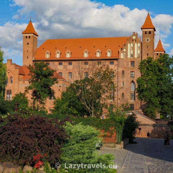 The Teutonic Castle in Gniew, as seen from the town side