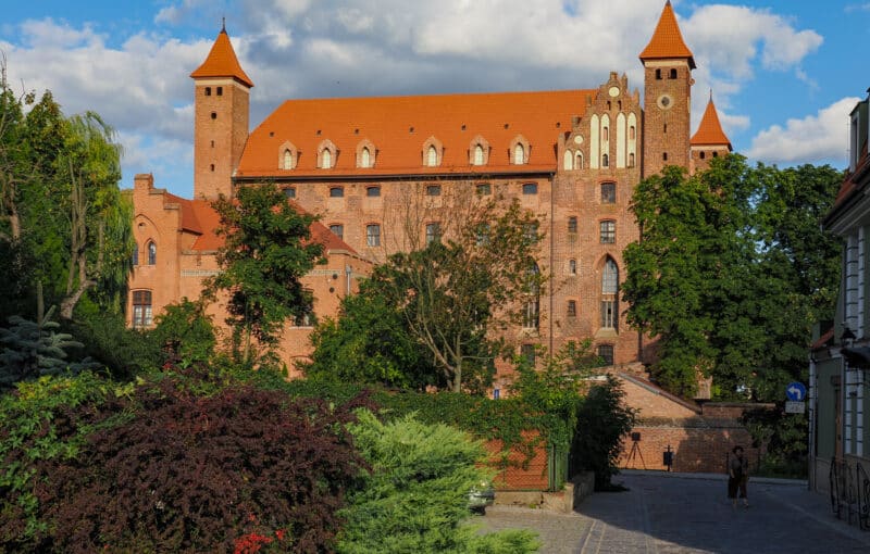 The Teutonic Castle in Gniew, as seen from the town side