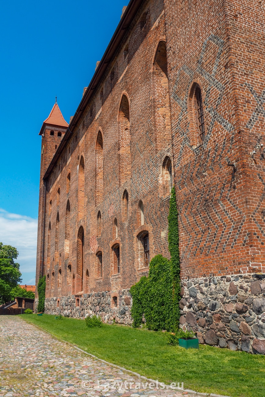 The side wall of the castle in Gniew